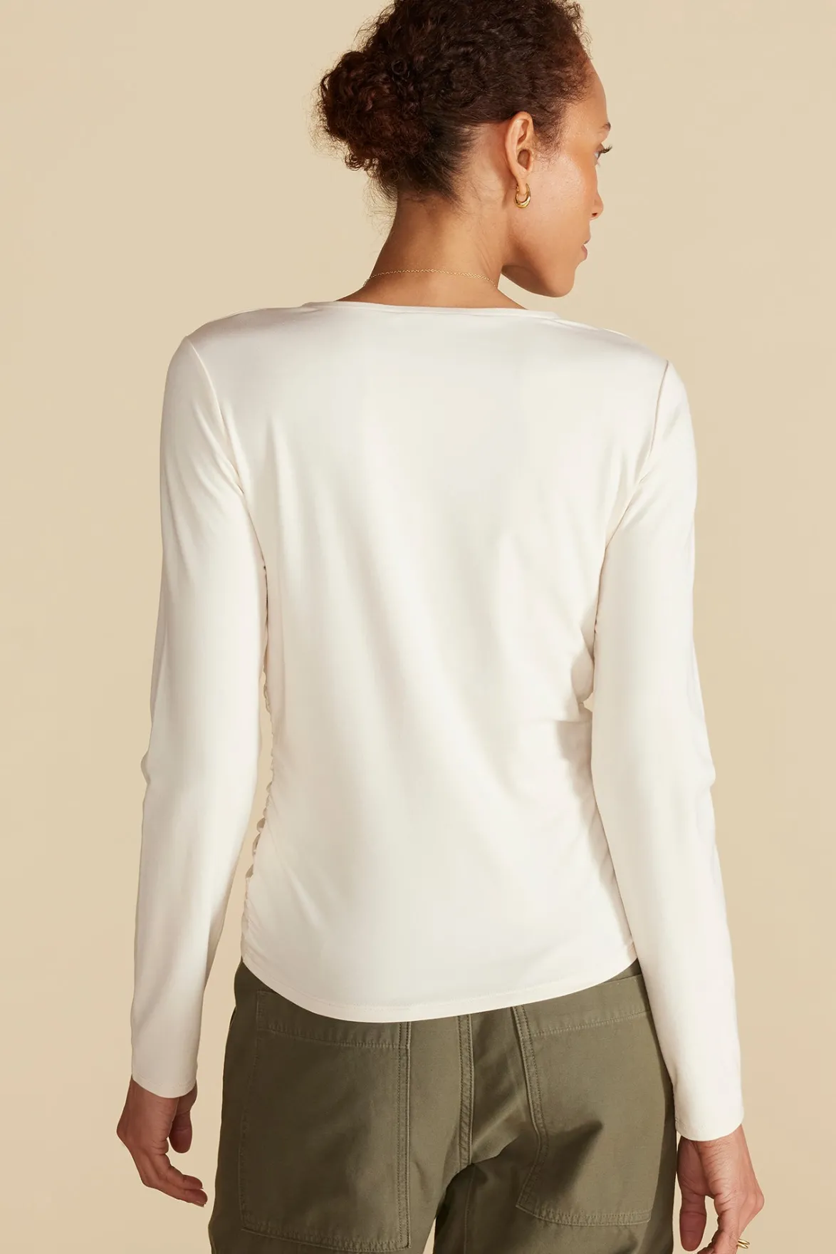 Tops|Clearance^Amour Vert Elise Bamboo Knit Top Ivory
