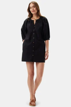 Dresses|Clearance^Amour Vert Esther Organic Cotton Poplin Dress Black