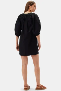 Dresses|Clearance^Amour Vert Esther Organic Cotton Poplin Dress Black