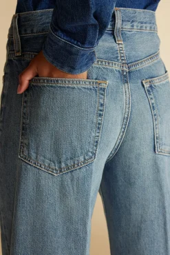 Pants|Denim^Amour Vert ETICA Devon Wide Leg Jean MoonbayMediumBlue