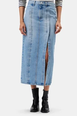Skirts|Denim^Amour Vert ETICA Ingrid Split Skirt Arcadia