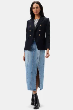 Skirts|Denim^Amour Vert ETICA Ingrid Split Skirt Arcadia