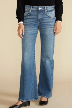 Pants|Denim^Amour Vert ETICA Romi Wide Leg Jean MarineBlue