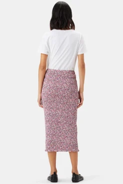 Skirts|Clearance^Amour Vert Eunice Smocked Skirt AlessiaMulberry