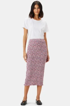 Skirts|Clearance^Amour Vert Eunice Smocked Skirt AlessiaMulberry