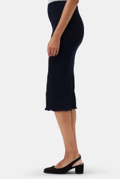 Skirts|Clearance^Amour Vert Eunice Smocked Skirt Slate