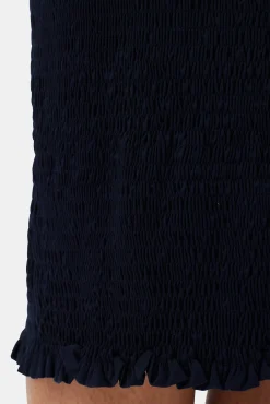 Skirts|Clearance^Amour Vert Eunice Smocked Skirt Slate