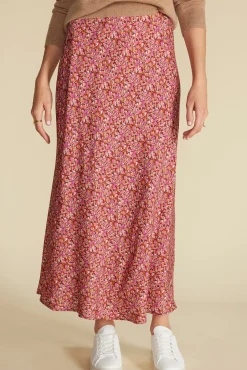 Skirts^Amour Vert Eve Cupro Slip Skirt RennesPinkFloralPrint