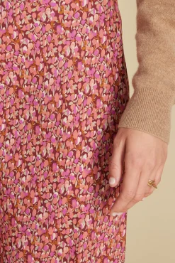 Skirts^Amour Vert Eve Cupro Slip Skirt RennesPinkFloralPrint