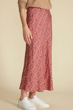 Skirts^Amour Vert Eve Cupro Slip Skirt RennesPinkFloralPrint
