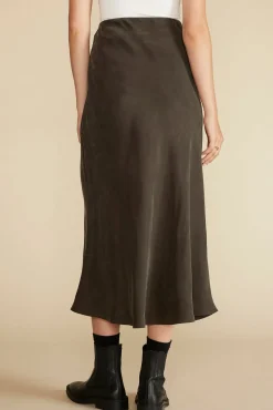 Skirts^Amour Vert Eve Cupro Slip Skirt OliveGreen
