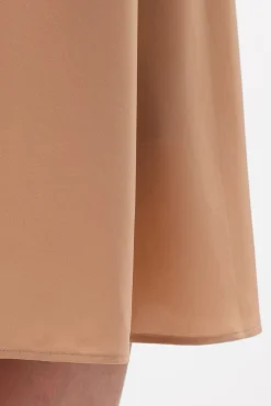Skirts|Clearance^Amour Vert Eve Stretch Silk Skirt Biscotti