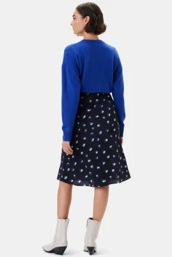 Skirts|Clearance^Amour Vert Eve Washable Silk Skirt Pavo