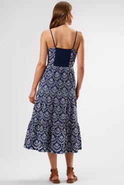 Dresses|Clearance^Amour Vert Eyelet Organic Cotton Dress RivieraEyeletIndigo