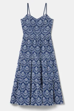 Dresses|Clearance^Amour Vert Eyelet Organic Cotton Dress RivieraEyeletIndigo