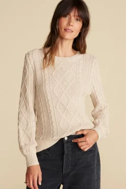 Sweaters & Cardigans^Amour Vert Faedra Organic Cotton Sweater OatBeige