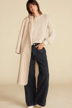 Sweaters & Cardigans^Amour Vert Faedra Organic Cotton Sweater OatBeige