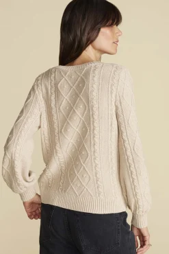 Sweaters & Cardigans^Amour Vert Faedra Organic Cotton Sweater OatBeige