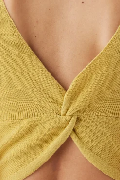 Tops|Clearance^Amour Vert Finn Crop Tank Gold