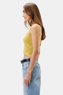 Tops|Clearance^Amour Vert Finn Crop Tank Gold
