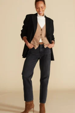 Tops|Clearance^Amour Vert Flannery Bamboo Knit Turtleneck Ivory