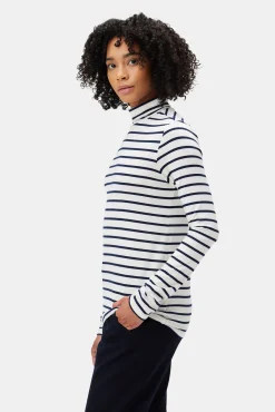 Tops|Clearance^Amour Vert Flannery Modal Turtleneck MarineStripe