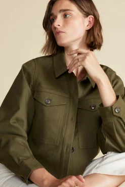 Jackets & Outerwear|Clearance^Amour Vert Genevieve Organic Cotton Jacket CallaGreen
