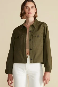 Jackets & Outerwear|Clearance^Amour Vert Genevieve Organic Cotton Jacket CallaGreen