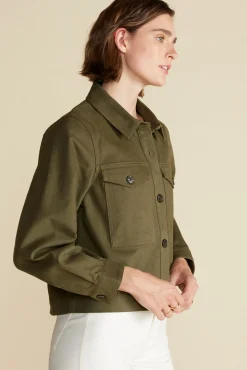 Jackets & Outerwear|Clearance^Amour Vert Genevieve Organic Cotton Jacket CallaGreen