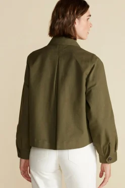 Jackets & Outerwear|Clearance^Amour Vert Genevieve Organic Cotton Jacket CallaGreen
