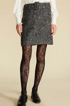Skirts|Clearance^Amour Vert Ira Mini Skirt BlackHerringbone
