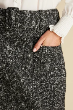 Skirts|Clearance^Amour Vert Ira Mini Skirt BlackHerringbone