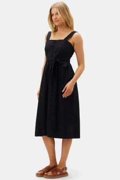 Dresses|Clearance^Amour Vert Irene Organic Cotton Eyelet Dress Black
