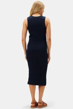 Dresses|Clearance^Amour Vert Isabella Smocked Dress Slate