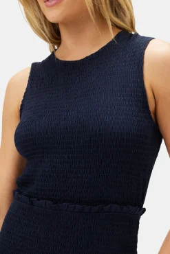 Dresses|Clearance^Amour Vert Isabella Smocked Dress Slate