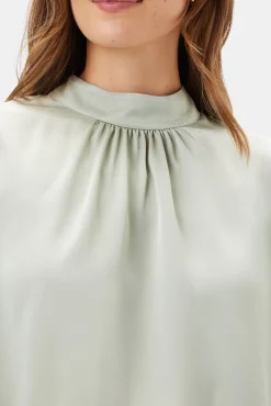 Tops|Clearance^Amour Vert Jeanne 3/4 Sleeve Blouse MintGreen
