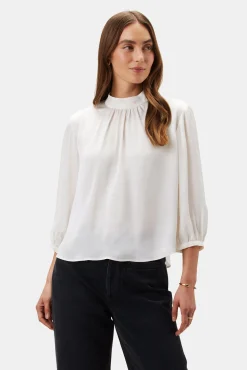 Tops|Clearance^Amour Vert Jeanne 3/4 Sleeve Blouse Ivory