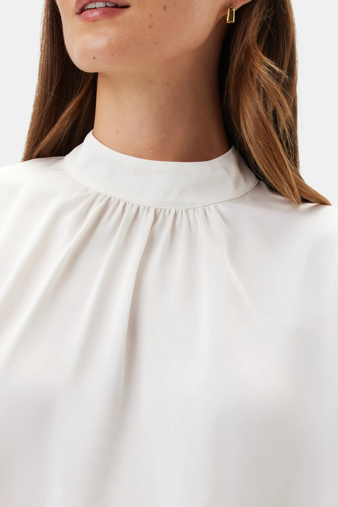 Tops|Clearance^Amour Vert Jeanne 3/4 Sleeve Blouse Ivory