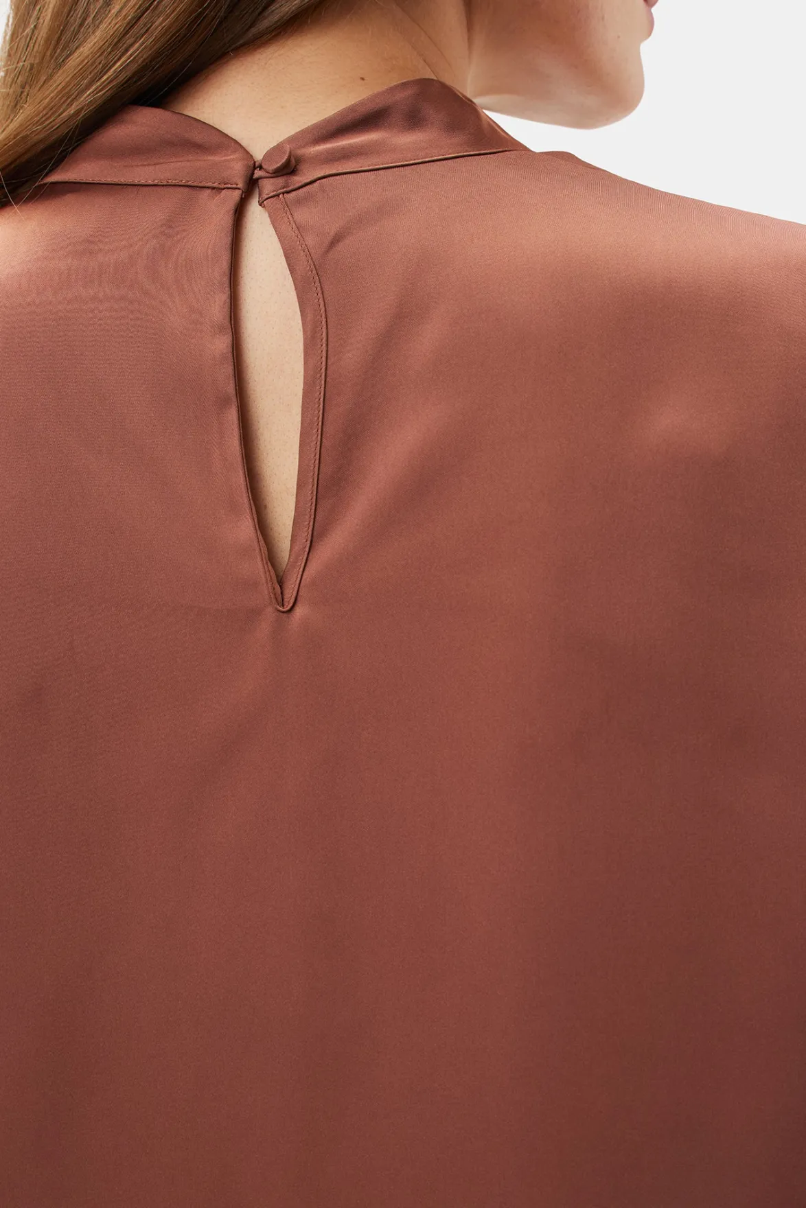 Tops|Clearance^Amour Vert Jeanne 3/4 Sleeve Blouse Cafe
