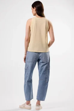 Tops|Clearance^Amour Vert Jillian Organic Cotton Tank Anise