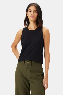Tops|Clearance^Amour Vert Jillian Organic Cotton Tank Black