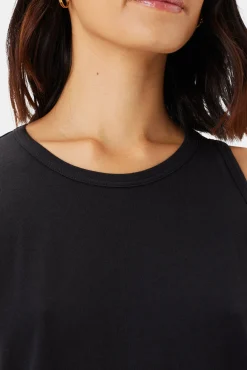 Tops|Clearance^Amour Vert Jillian Organic Cotton Tank Black
