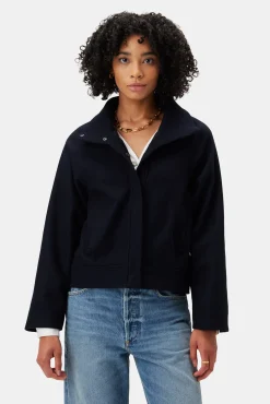 Jackets & Outerwear|Clearance^Amour Vert Joelle Wool Twill Jacket DarkNavy