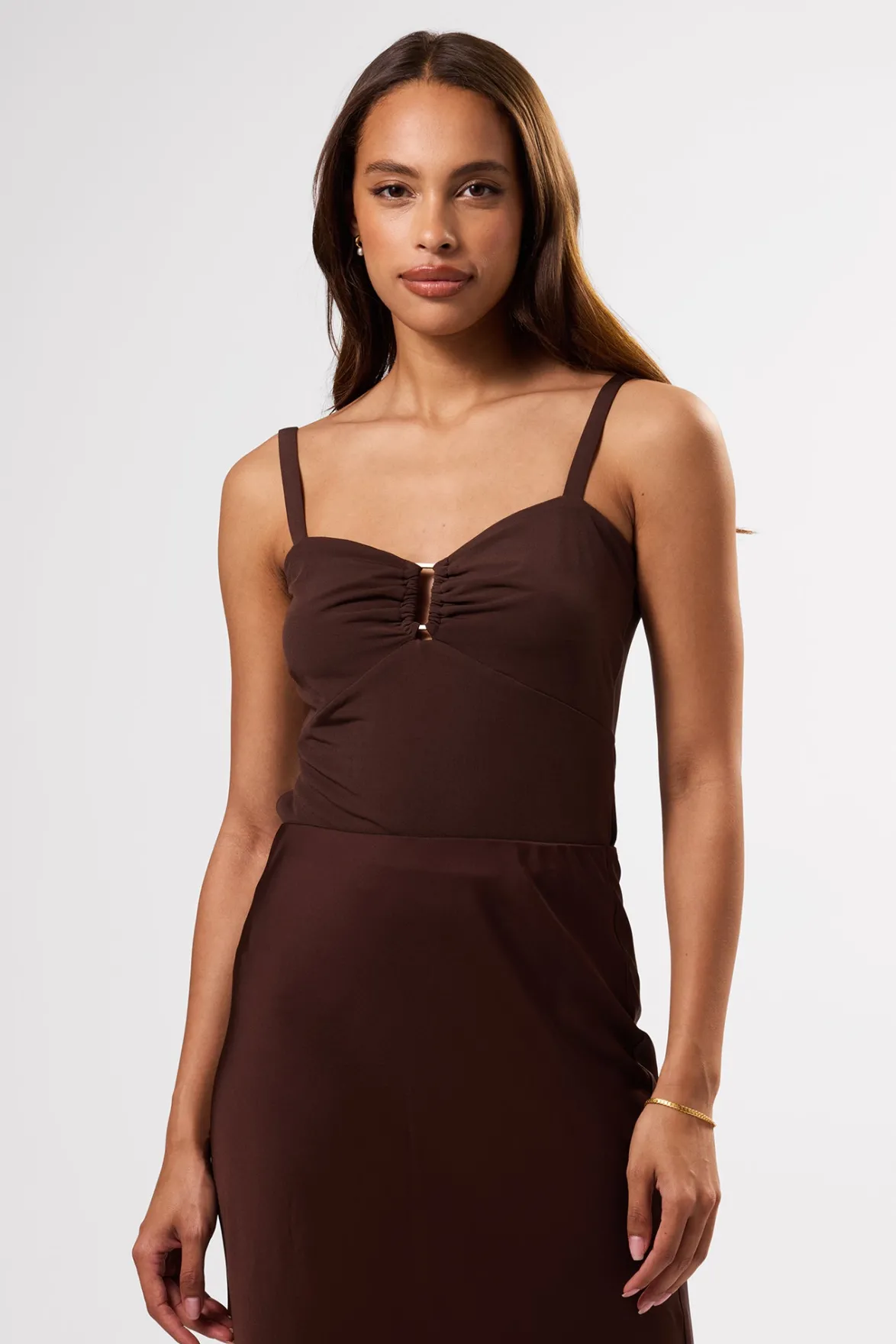 Tops|Clearance^Amour Vert Josie Stretch Knit Tank Espresso