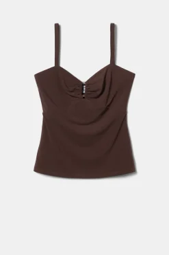 Tops|Clearance^Amour Vert Josie Stretch Knit Tank Espresso