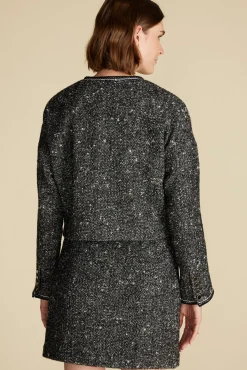 Jackets & Outerwear|Clearance^Amour Vert Jules Crop Lady Jacket BlackHerringbone