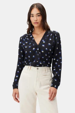 Tops^Amour Vert Kaya Washable Silk Blouse Pavo