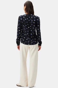 Tops^Amour Vert Kaya Washable Silk Blouse Pavo