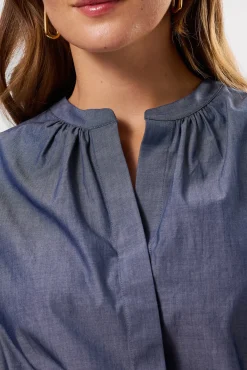 Dresses|Clearance^Amour Vert Kylen Organic Cotton Shirt Dress ChambrayBlue