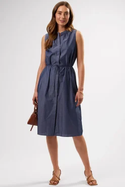 Dresses|Clearance^Amour Vert Kylen Organic Cotton Shirt Dress ChambrayBlue